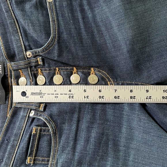 Veronica Beard Carolyn 10” Baby Boot Jeans Snap Hem in Dark Vintage Size 24 - Picture 13 of 16